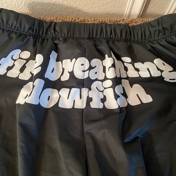Custom FIRE BREATHING BLOWFISH Women’s Swim Shorts M/L - Picture 6 of 14